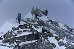 
Dave Hahn's Expedition Members On The Rocky Mount Vinson Summit Ridge

